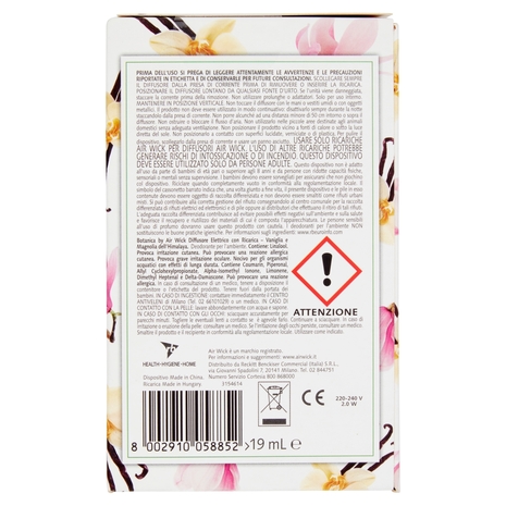 Botanica Vaniglia & Magnolia dell'Himalaya Diffusore elettrico 19 ml